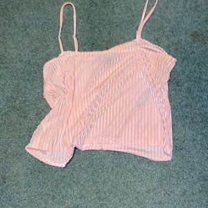 Pink XL forever 21 top and pink fashion nova XL cotton joggers with slit at knee